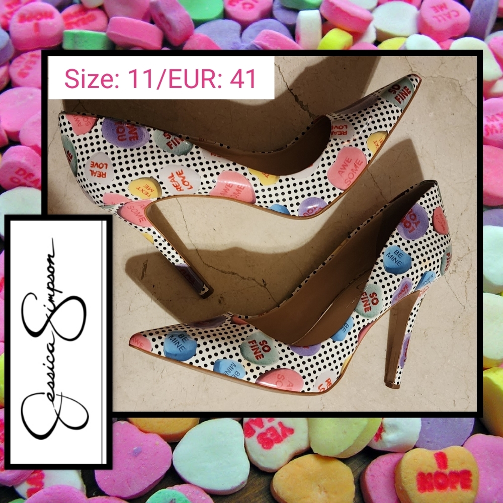 Jessica Simpson Polka Dot Candy Crush Heels